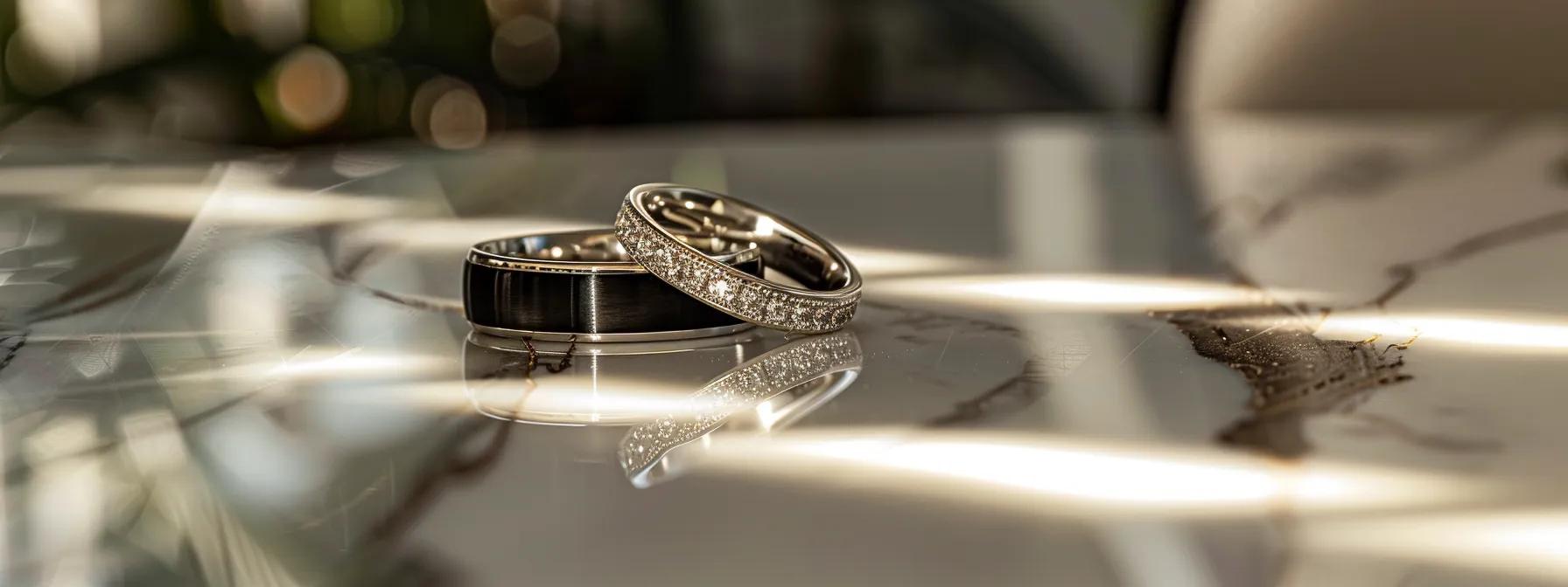 Black Engagement Bands vs. White Gold Rings: Key Differences and Considerations - Forged Union
