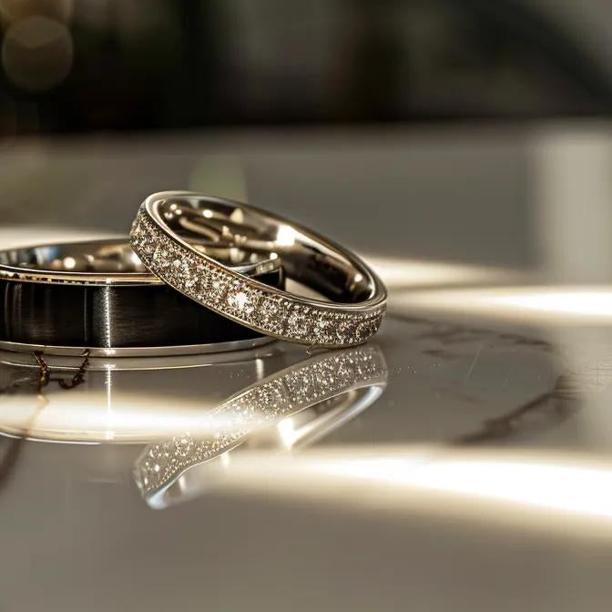 Black Engagement Bands vs. White Gold Rings: Key Differences and Considerations - Forged Union