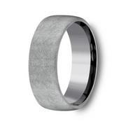 The Aurora Grey Tantalum 8mm Swirl Finish Euro Fit Wedding Ring
