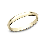 The Vera 18K Yellow Gold Wedding Band with Domed Polished Finish 2mm Forged Union