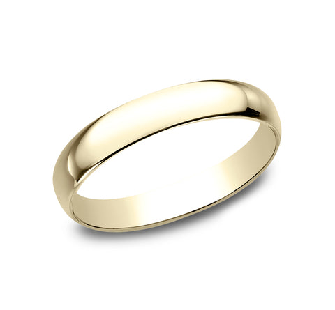 Dawn 14K Yellow Gold Wedding Band with Domed Polished Finish 3mm
