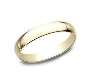 The Nomi 18K Yellow Gold Wedding Band with Domed Polished Finish 3mm Forged Union