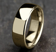The Marisol 18K Yellow Gold Wedding Band with Euro-fit Polished Finish 7.5mm Forged Union