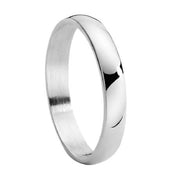 Men's Stainless Steel Wedding Band with Domed Profile and Polished Finish 4mm - Forged Union