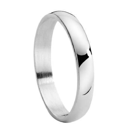 Men's Stainless Steel Wedding Band with Domed Profile and Polished Finish 4mm - Forged Union