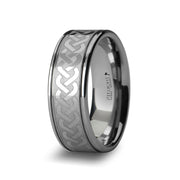 The McKinney Men's Tungsten Carbide Ring with Celtic Knot Pattern 8mm